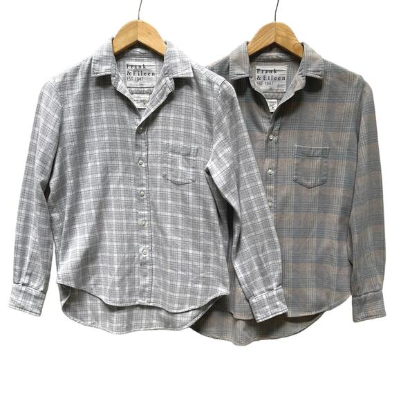 Frank & Eileen Tops - Frank & Eileen Plaid Cotton Button Up Shirts Size XXS